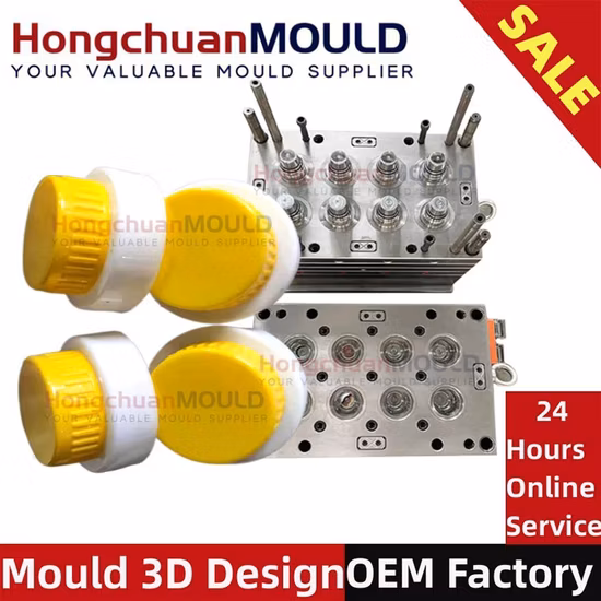 8 Cavity Injection Moulding Mold for Detergent Caps Mould Designer