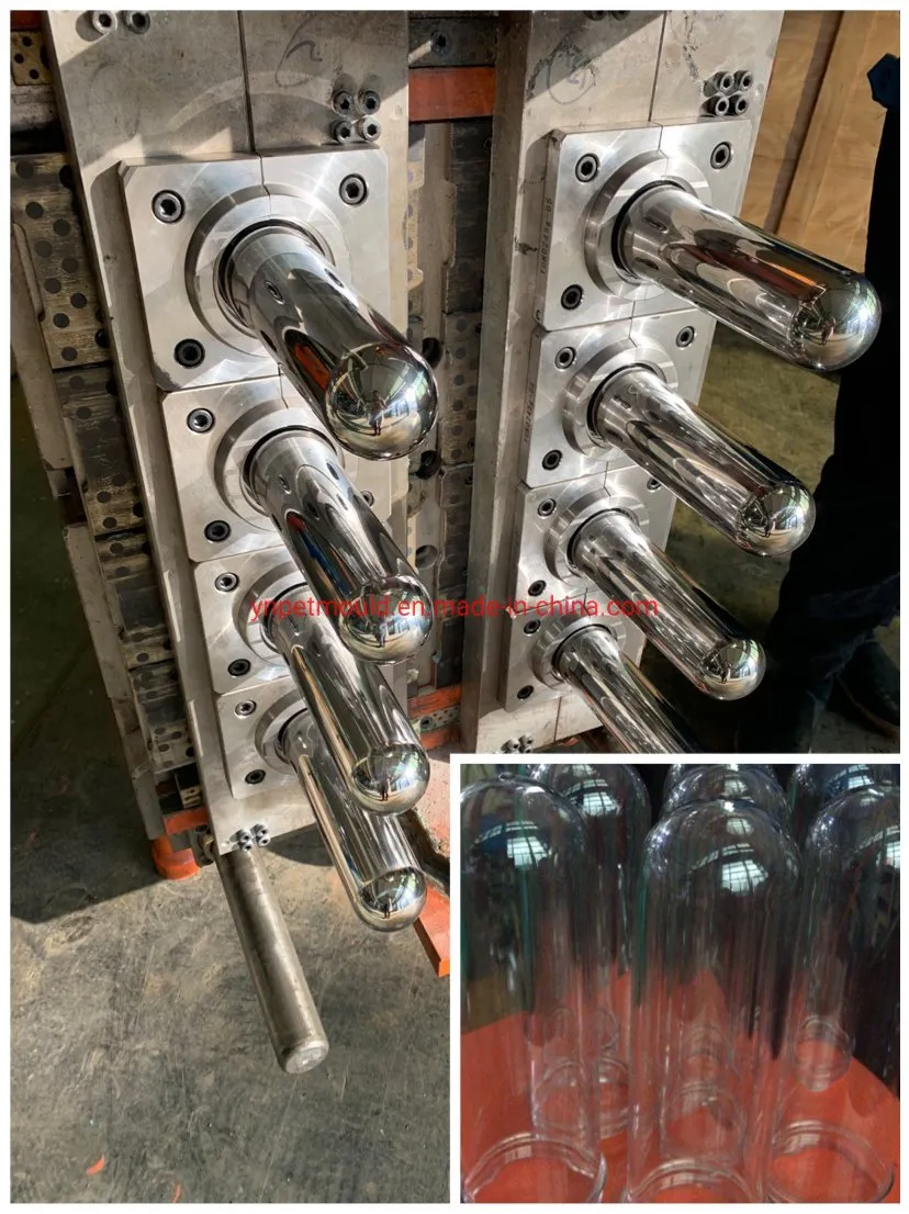 8cavity Pet Oil Preform Mould with Hot Runner Valve Gate